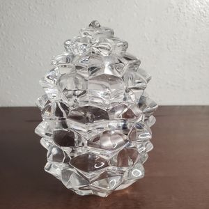 Tiffany & Co Crystal Pine Cone Trinket Box